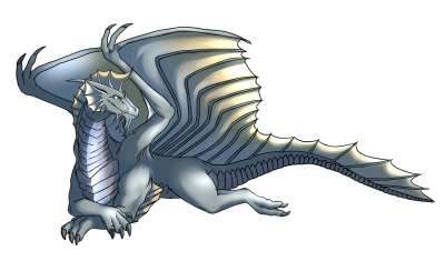 silver and gold dragon
