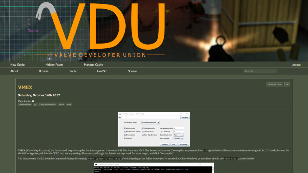 The original VDU site