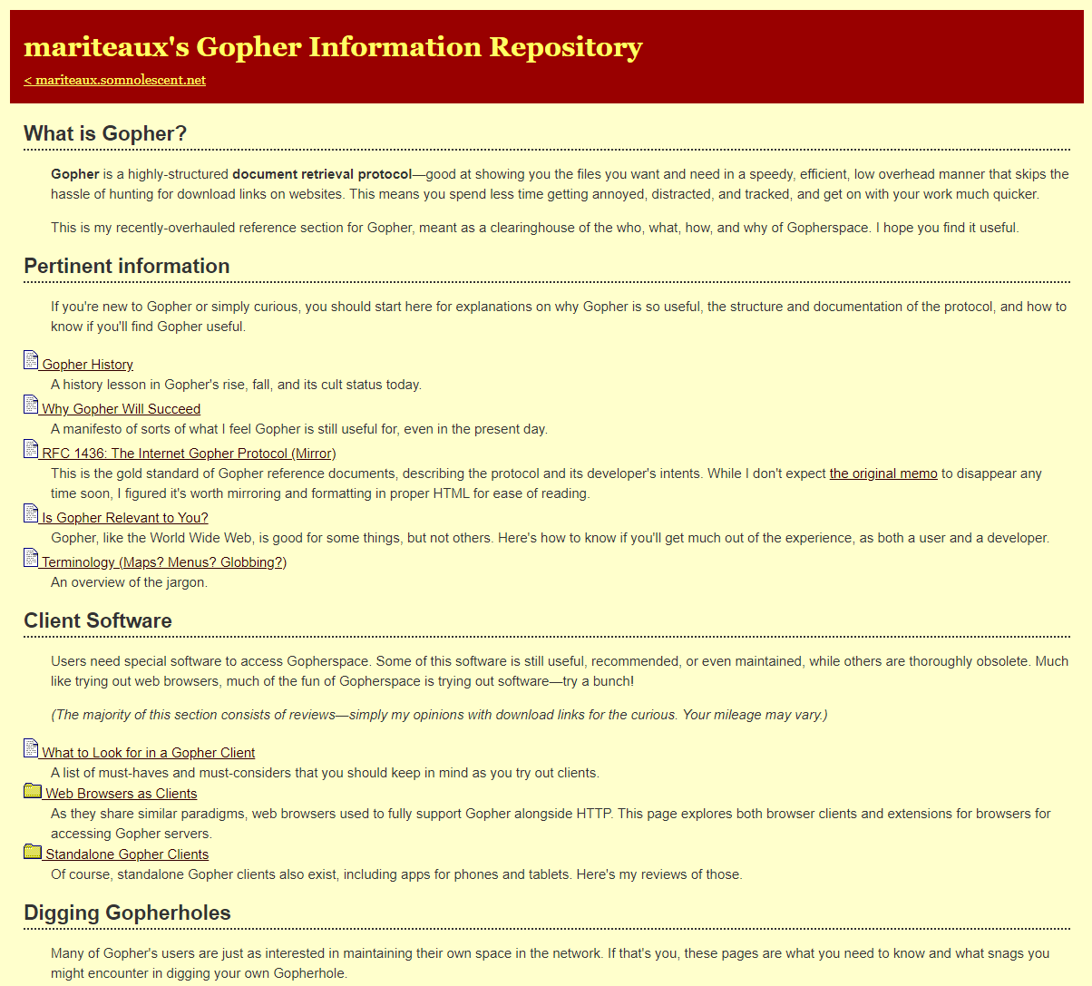 The new-and-improved Gopher Information Repository