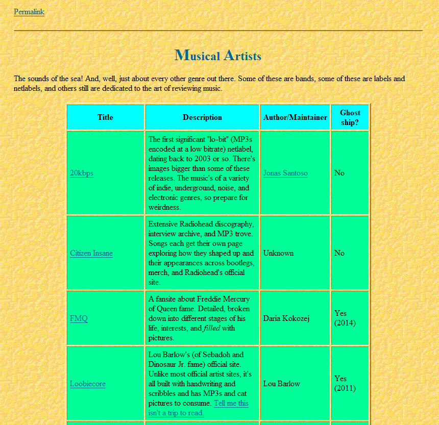 The Seamount Navigator, as seen in Netscape