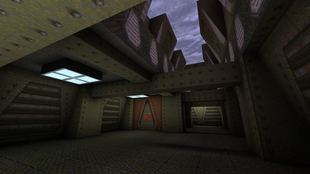 One of MXDM1's hallways, exposed to the sky