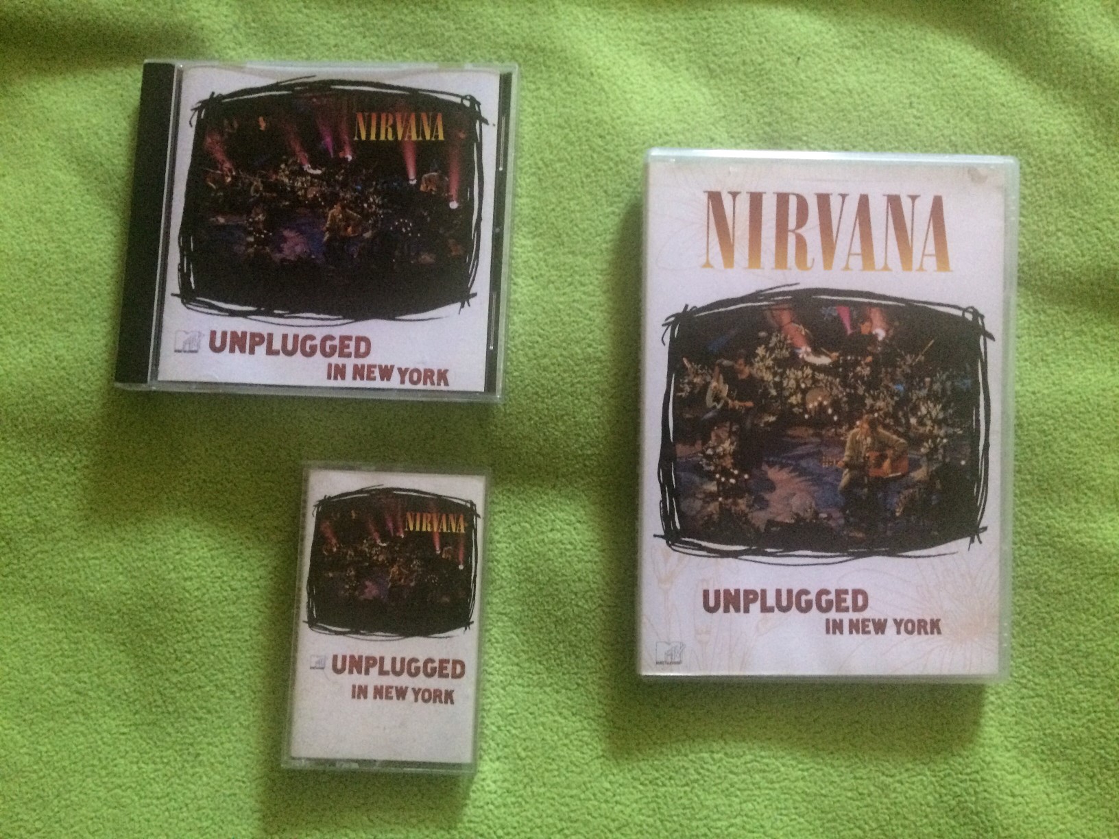 My three versions of Nirvana's MTV Unplugged