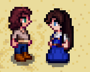Our characters in Stardew Valley