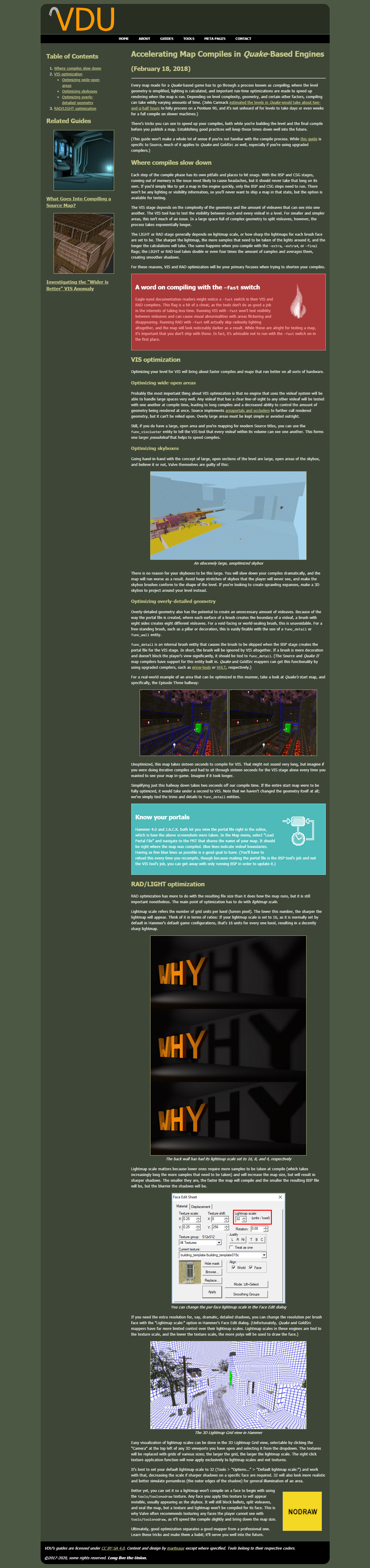 A full-page capture of nuVDU as a work-in-progress