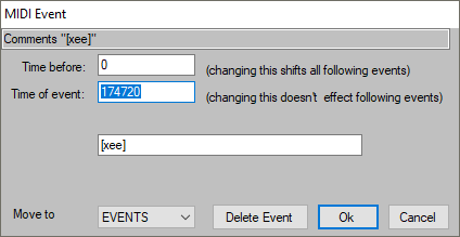 Anvil Studio setting the position of a text event
