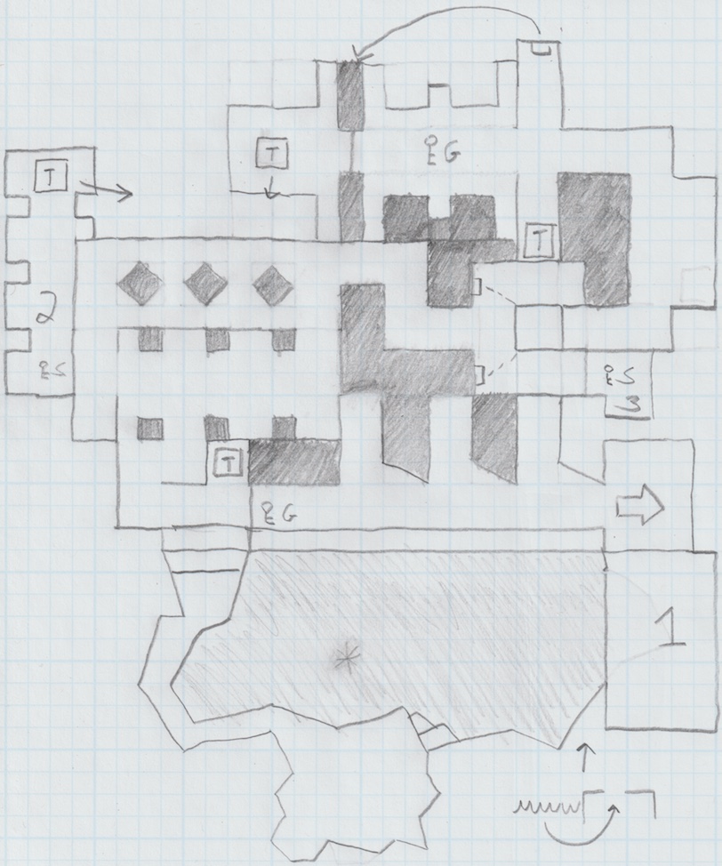 The Kuras Stronghold level sketch