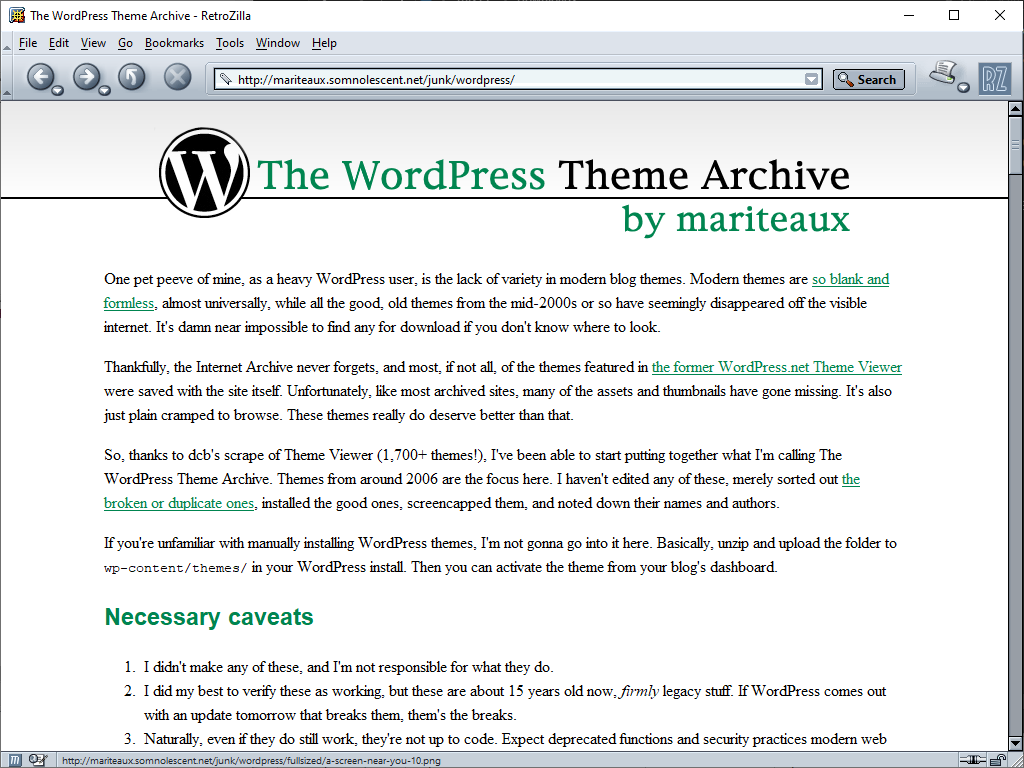 The WordPress Theme Archive
