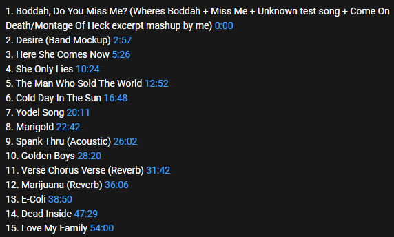 One of these insane fake Nirvana album tracklists