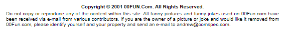 The footer on the first 00fun site design, linking it to Comspec