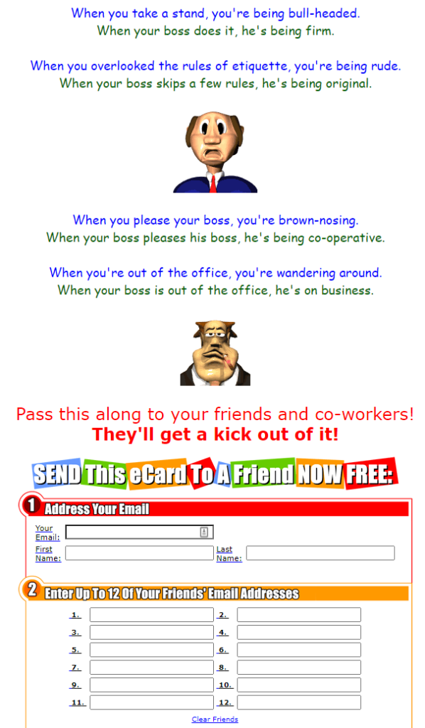00fun's "You and Your Boss" page