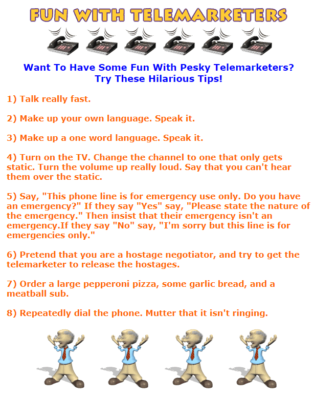 00fun's "Fun With Telemarketers" page