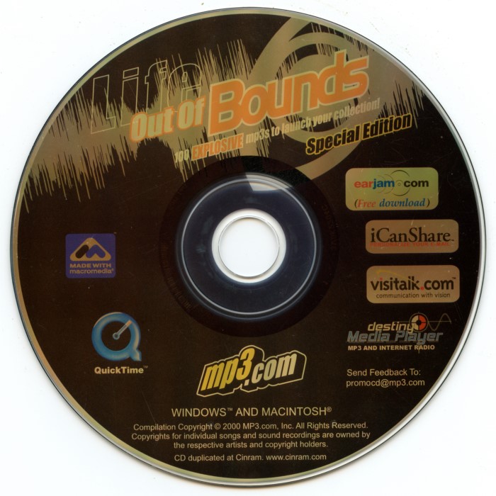 MP3.com Life Out of Bounds