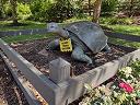 A turtle statue not far from African Adventure