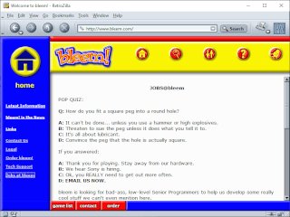 bleem!'s amusingly sarcastic jobs page