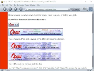Advertising Opera on your own site