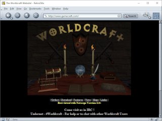 The Worldcraft site homepage