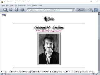 WVIA's George Graham and his wonderful mustache