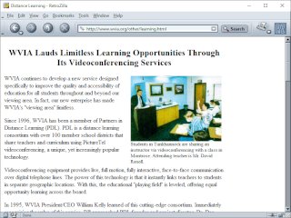 WVIA lauds their videoconferencing learning services